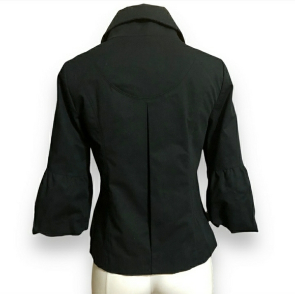 WHITE HOUSE BLACK MARKET Cropped Jacket 3/4 Puff Sleeves NWOT! - Picture 7 of 12